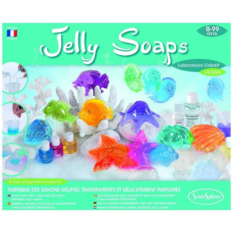 Jelly Soaps - SENTOSPHERE - Crée tes propres savons - Tous les éléments sont inclus pour la création - Des 8 ans