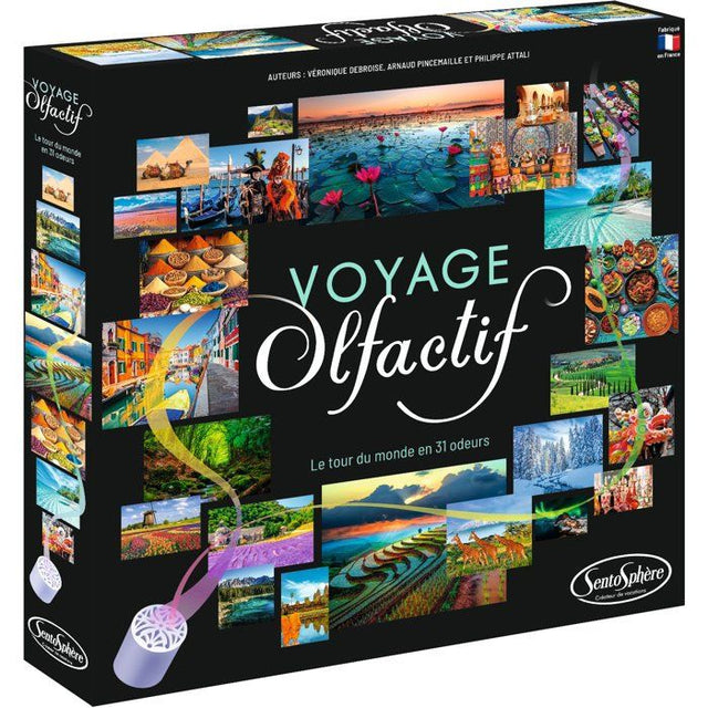 Jeu de société - SENTOSPHERE - Voyage Olfactif - Faire le tour du monde en 31 odeurs - Des 8 ans