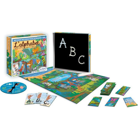 Jeu de société - SENTOSPHERE - L'Alphabet - Majuscule - Minuscule - Braille - Langue des Signes - Des 3 ans