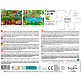 2 Puzzles - SENTOSPHERE - 24 pieces - La Vie Dessus / Vi Dessous - Observation - Mémoire - Logique - Des 3 ans