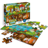 2 Puzzles - SENTOSPHERE - 24 pieces - La Vie Dessus / Vi Dessous - Observation - Mémoire - Logique - Des 3 ans