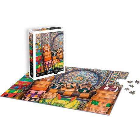 Puzzle - SENTOSPHERE - Calypto - 500 pieces XL - Médine de Fes - Maros - Toucher soyeux - Des 8 ans