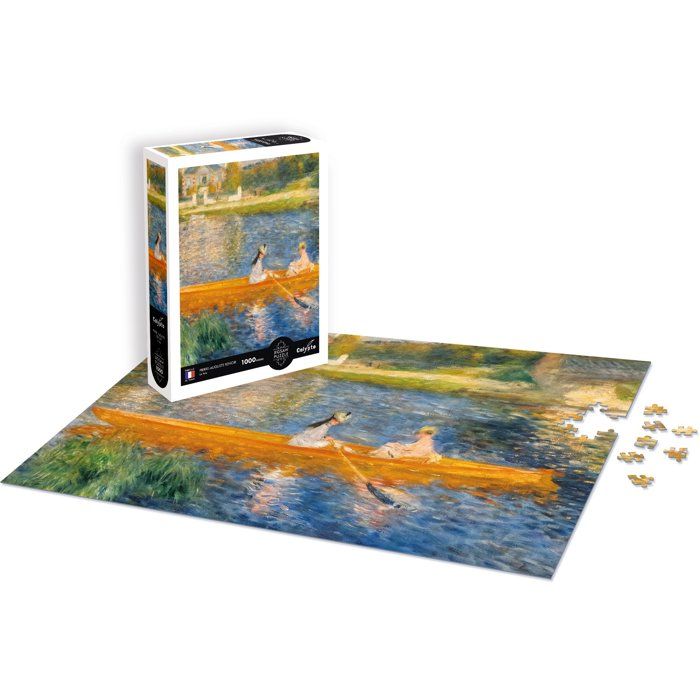 Puzzle - SENTOSPHERE - Calypto - 1000 pieces - La Yole - Pierre-Auguste Renoir - Toucher Soyeux - Des 9 ans