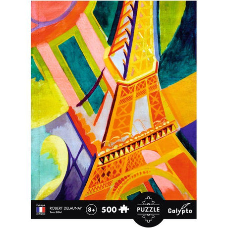 Puzzle - SENTOSPHERE - Calypto - 500 pieces - Tour Eiffel - Robest Delauney - Toucher soyeux - Des 8 ans