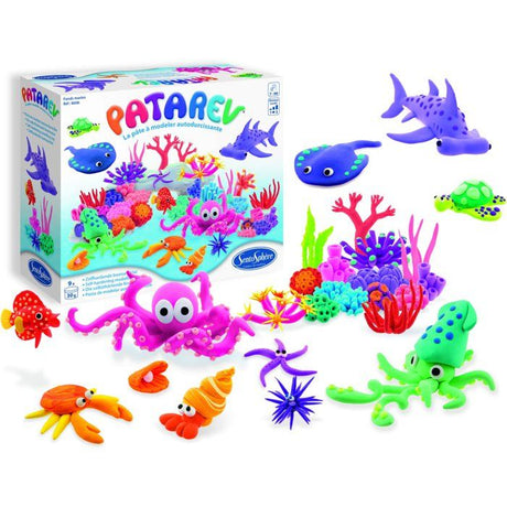 Pate a modeler autodurcissante - SENTOSPHERE - Patarev - Fonds Marins - Différentes Couleurs - 9 couleurs - Des 7 ans