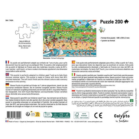 Puzzle - SENTOSPHERE - Calypto - 200 pieces - Les Sports d'été - Des 7 ans