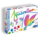 Peinture aquerelle - SENTOSPHERE - Aquarellum Junior - Oiseaux du Paradis - 5 couleurs - Sertissage sur papier Vélin - Des 6 ans