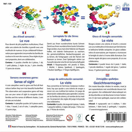 Jeu Sensoriel - SENTOSPHERE - La vue - Collaboratif - Observation et réflexe - Des 3 ans