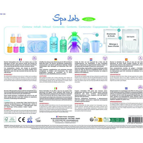 Création de cosmétique - SENTOSPHERE - Spa Lab - Pour une ambiance relaxante - Ingrédients végan - Mini laboratoire - Des 8 ans
