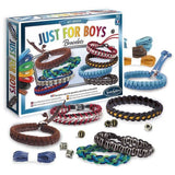 Kit creatif bijoux - SENTOSPHERE - Just for Boys - Fabrication de bijoux pour garçons - Améliorer sa dextérité - Des 8 ans