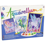 Peinture aquerelle - SENTOSPHERE - Aquarellum - Pégases - 9 couleurs - 3 tableaux - Sertissage sur papier Vélin - Des 7 ans