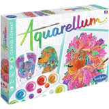 Peinture aquerelle - SENTOSPHERE - Aquarellum - Chimeres - 9 couleurs - 3 tableaux - Sertissage sur papier Vélin - Des 7 ans