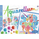 Peinture aquerelle - SENTOSPHERE - Aquarellum Junior - Licornes - 5 couleurs - Sertissage sur papier Vélin - Des 5 ans