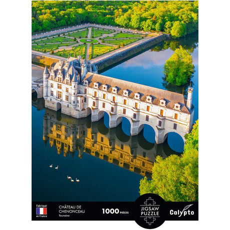 Puzzle - SENTOSPHERE - Calypto - 1000 pieces - Château de Chenonceau - Touraine - Toucher soyeux - Des 9 ans