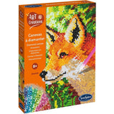 Création a base de mini strass - SENTOSPHERE - Art & Créations - Canevas a Diamanter - Renard - Des 8 ans