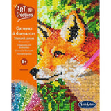 Création a base de mini strass - SENTOSPHERE - Art & Créations - Canevas a Diamanter - Renard - Des 8 ans
