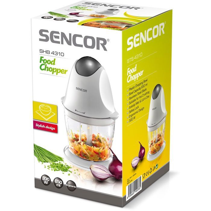 Hachoir - SENCOR - SHB 4310 - Bol 650 ml-  300 W - Argent