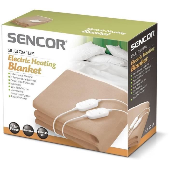 Couverture chauffante - Sencor - SUB 281BE