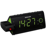 Radio-réveil - SENCOR - SRC 330 GN - Ecran LED 1,2? vert - Tuner FM - Projection heure - Noir