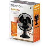 Ventilateur de bureau - Sencor - SFE 2311BK - 2 vitesses - Oscillation 90° - Silencieux 51 dB