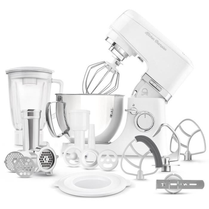 Robot pâtissier Sencor Kitchen Champion STM 6350WH - 1000 Watt - Blanc - 8 présélections - Bol 4.5L