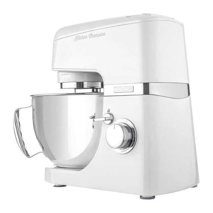 Robot pâtissier Sencor Kitchen Champion STM 6350WH - 1000 Watt - Blanc - 8 présélections - Bol 4.5L