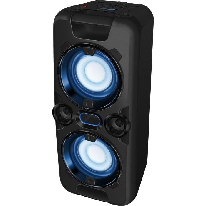 Enceinte audio sans fil - SENCOR - SSS 3800 - 60 W - 30 radios FM - Bluetooth - Lumieres LED clignotantes - Noir