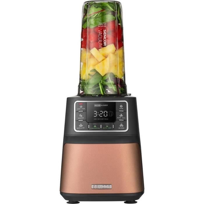 Mixeur sous vide automatique - SENCOR - 7877CH SBU 7876GD - 1500 W - 8 lames en titane - 7 programmes