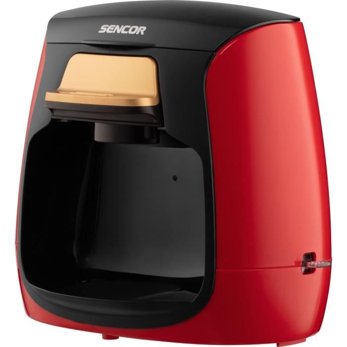 Machine a café - SENCOR - SCE 2101RD - 0,3 L - 500 W - 2 tasses incluses - Rouge