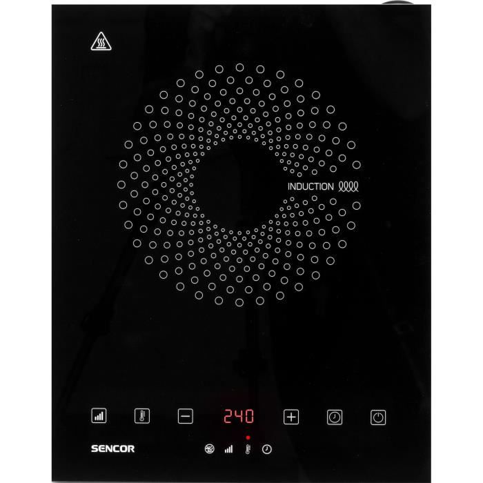 Plaque de cuisson a induction - SENCOR - SCP 3601GY - 2000 W - 1 foyer - Noir