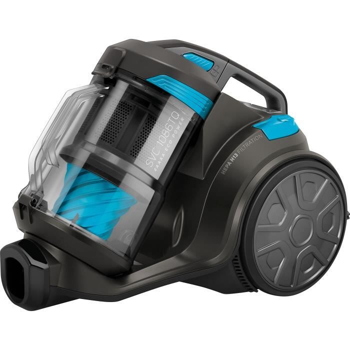 Aspirateur traineau sans sac - SENCOR SVC 1086TQ - 700 W - 78 dB - 3,5 L - Noir / Bleu