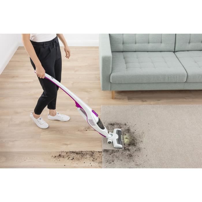 Aspirateur balai sans fil 2-en-1 - SENCOR - SVC 7814VT - 110 W - 76 dB - 0,5 L - Blanc / Violet