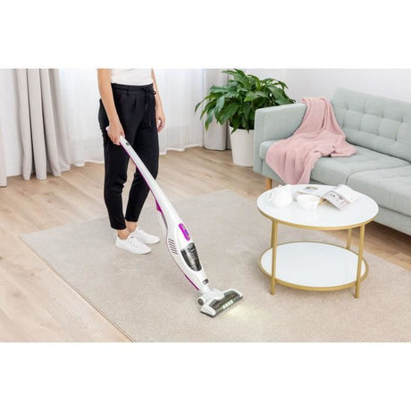 Aspirateur balai sans fil 2-en-1 - SENCOR - SVC 7814VT - 110 W - 76 dB - 0,5 L - Blanc / Violet