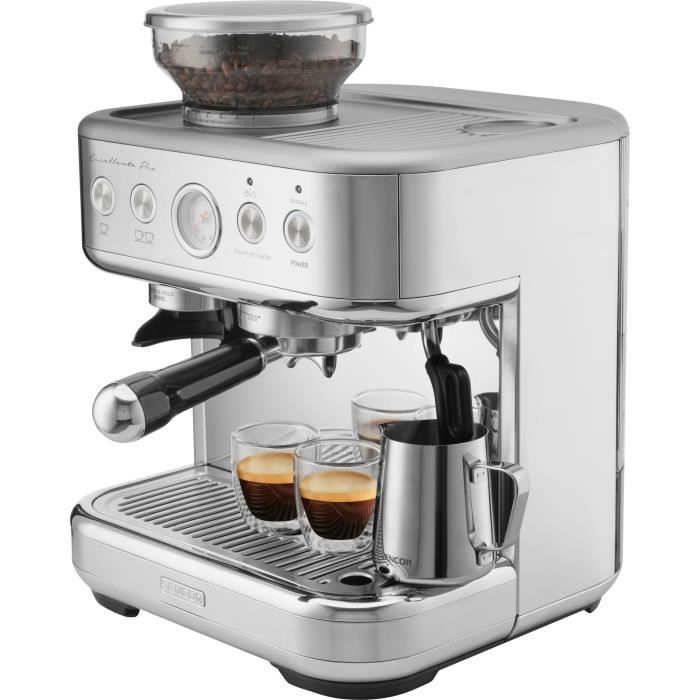 Machine a expresso - SENCOR - SES 6010SS - 15 bars - Broyeur a café - 250 g de grains - Inox