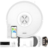 Aspirateur Robot Laveur - SENCOR SRV 9350WH - 4000 Pa - 200 min - 65 dB - Blanc