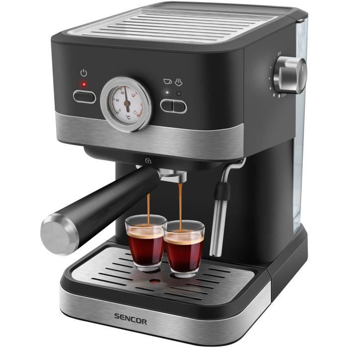 Machine a expresso - SENCOR - SES 1721BK - 1050 W - 20 bars - Noir