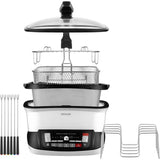 Friteuse multifonctionnelle - SENCOR - SFR 9400WH - 1800 W - 4,8 L - Blanc