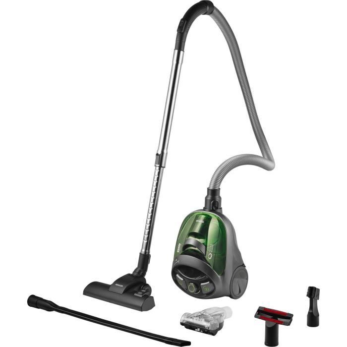 Aspirateur traineau sans sac - SENCOR - SVC 1016GR - 800 W - 80 dB - 1,5 L - Noir / Vert