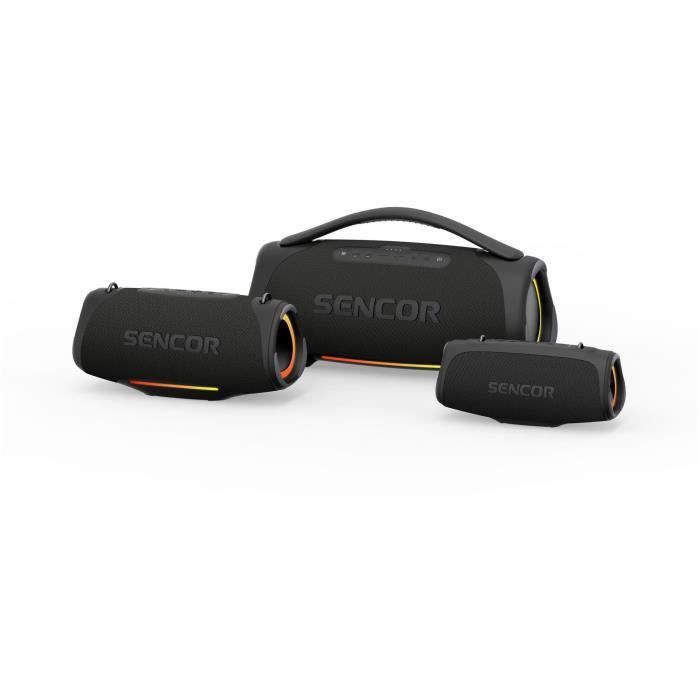 Enceinte Bluetooth étanche - SENCOR - RESONEX MEGA - 190 W - 5 haut-parleurs - IPX7 - Noir
