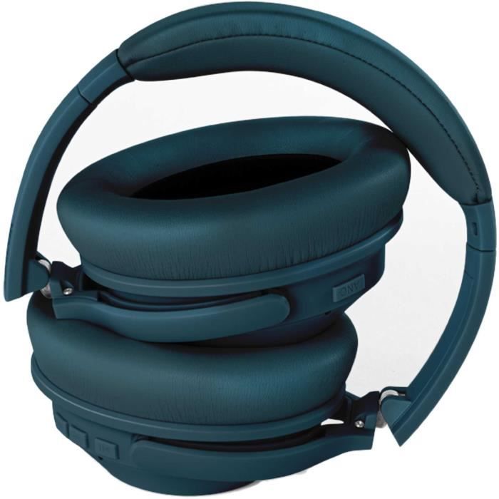 Casque Bluetooth - SENCOR - SEP CORPORATE - Annulation active du bruit - IPX4 - Bleu