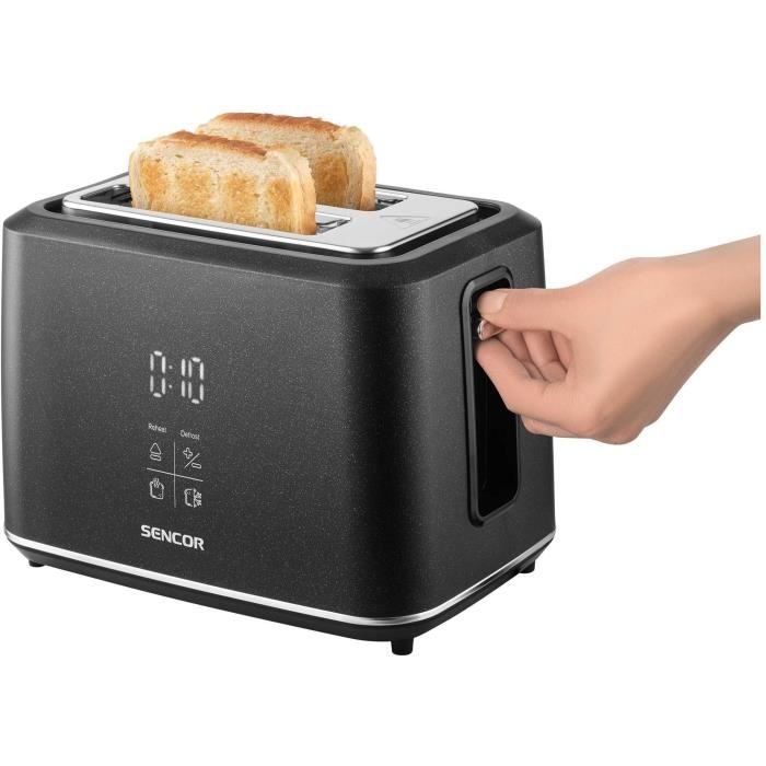 Grille-pain - SENCOR - STS 0600BK - 2 fentes - Ecran LED tactile - Noir