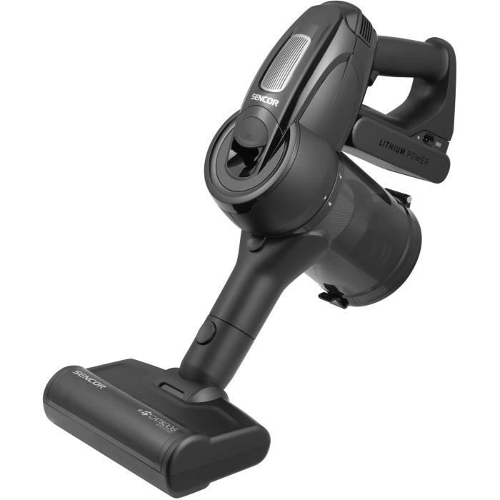 Aspirateur balai 4-en-1 - SENCOR - SVC 8776BK - 400 W - 50 min - 0,5 L - Noir