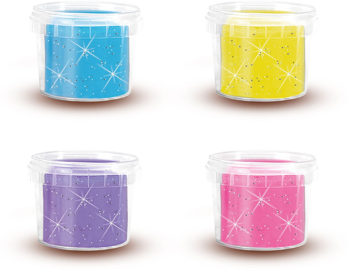 Pâte a modeler Feel good - SES CREATIVE - Dough - Scintillant (4x90gr) - Fabriqué aux Pays-Bas - Activité sensorielle bébé - Age :1+