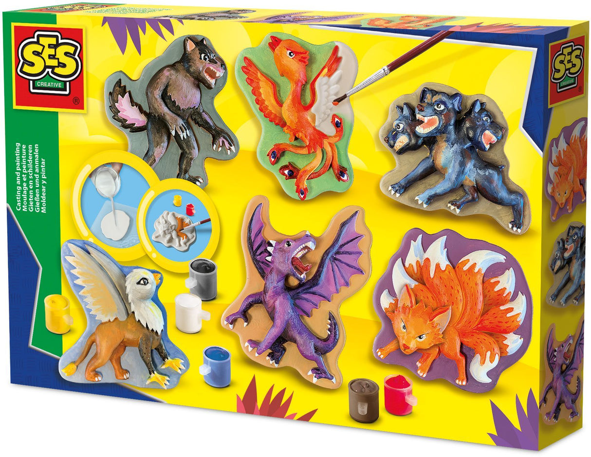 Moulage et peinture - Créatures mythiques - SES Creative - Hobby Blue - Peinture Figurine Mythique - Activité Manuelle - 5+