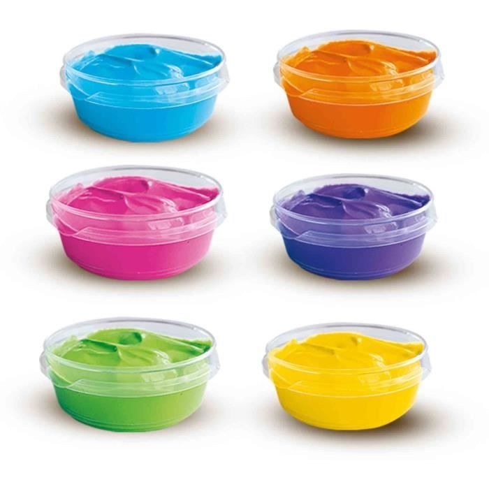 Gouache trendy (6x45ml) - SES CREATIVE - Couleurs vives et opaques, 6 super couleurs.