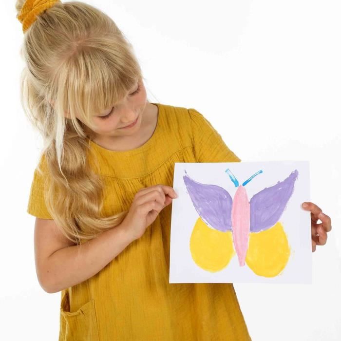 Gouache trendy (6x45ml) - SES CREATIVE - Couleurs vives et opaques, 6 super couleurs.