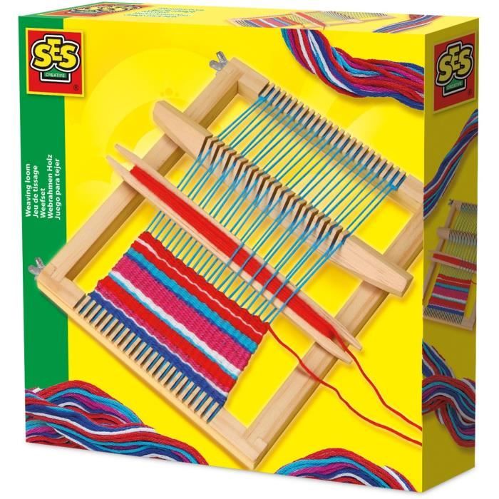 Jeu de Tissage - SES CREATIVE - Hobby - Activité manuelle - Jouet durable fabriqué aux Pays-Bas - Age : 5+