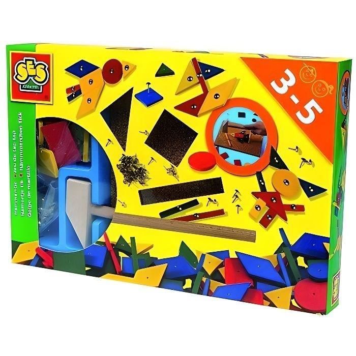 Jeu De Tap Tap Original - SES CREATIVE - 32 pieces de bois - Mixte - a partir de 3 ans