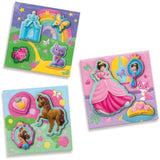 Moulage et peinture - Toiles pour peindre des princesses 3x - Loisirs créatifs - SES CREATIVE - Réaliser 3 peintures de princesses.