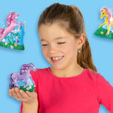 Moulage et peinture - SES CREATIVE - Hobby Pink - 3 chevaux - 3 figurines a créer avec plâtre - Peinture et paillettes - Age : 5+